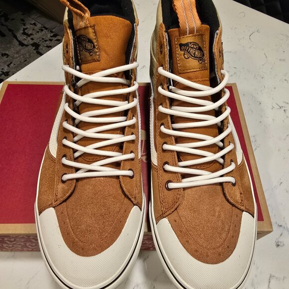 Vans Sk8-Hi MTE Glazed Ginger Marshmallow VN000CVTI6Y Men’s SZ 10 SKATE SNEAKER - Picture 3 of 12